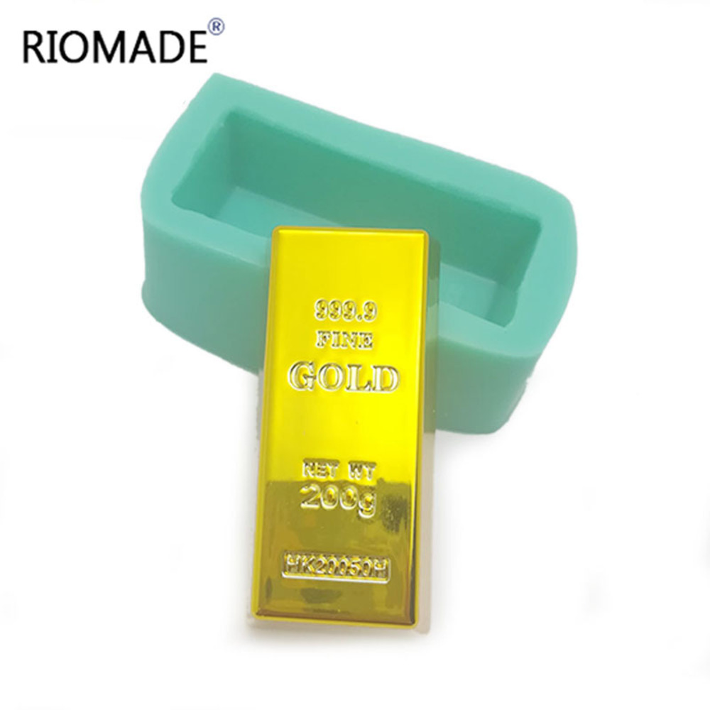 Gold Brick Shape Silicone Mold - огляд і ціна Candle Molds