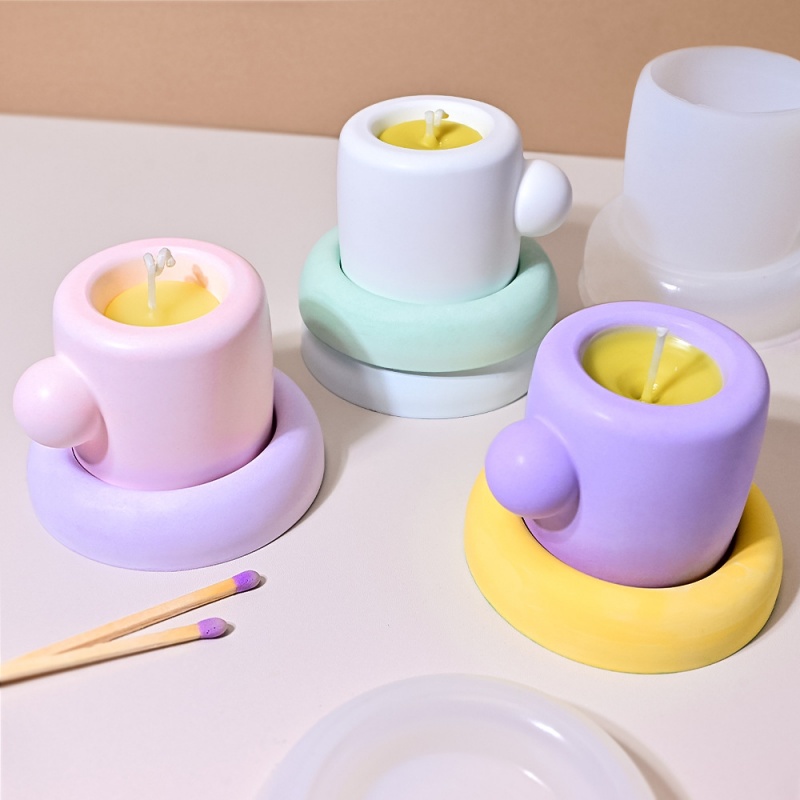 3D Mug With Coaster Silicone M - огляд і ціна Candle Containers