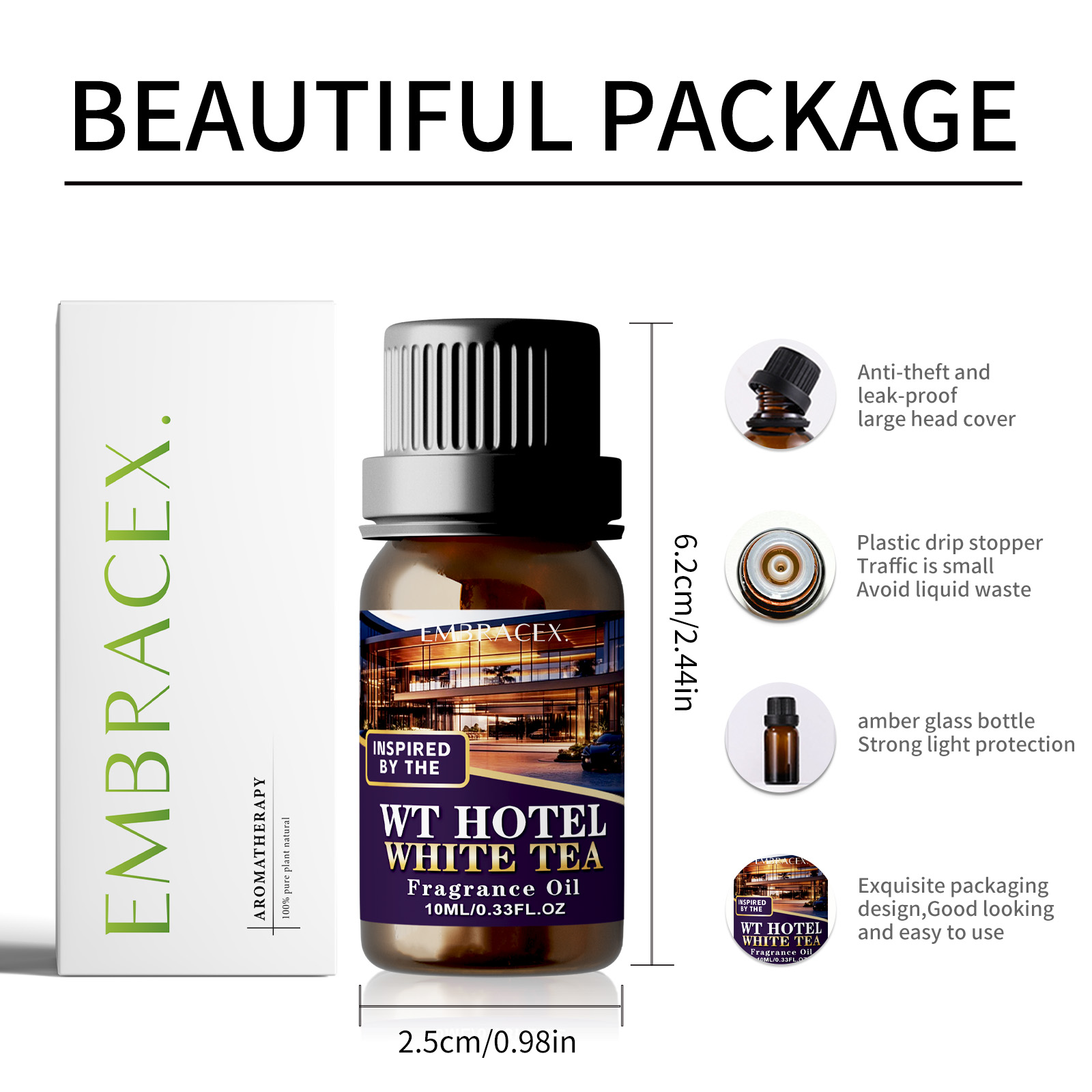 10ml Hotel White Tea Fragrance - огляд і ціна Candle Fragrance
