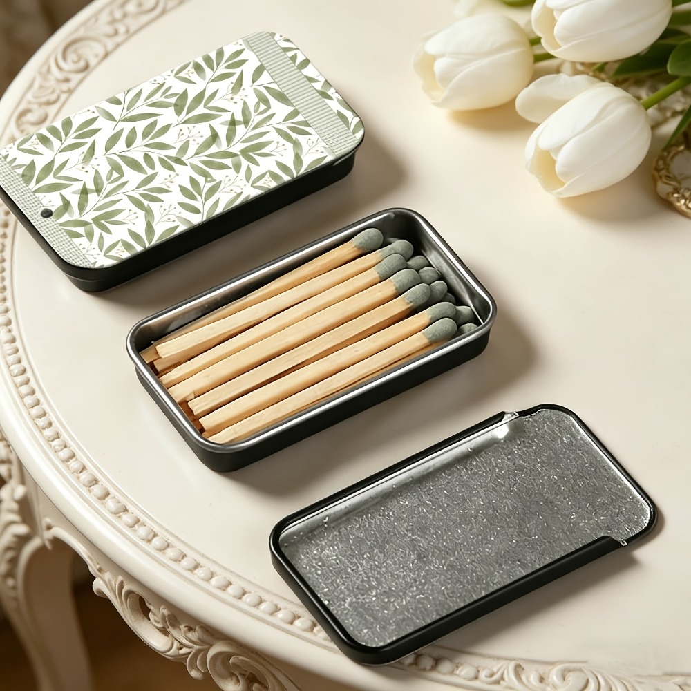 Green Leaf Pattern Tin Matchbo - огляд і ціна Candle Lighter