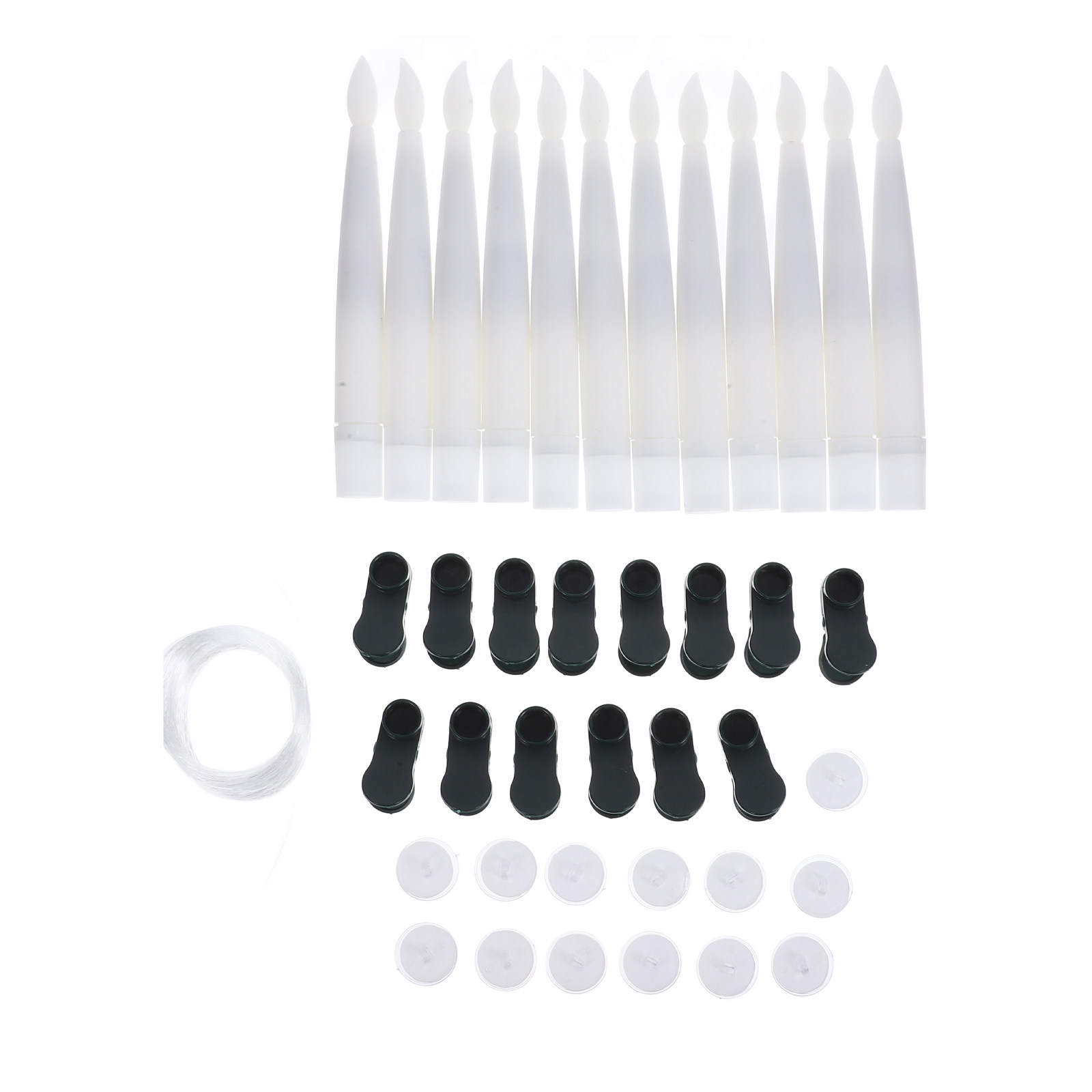 12Sets Clip on Christmas Tree  - огляд і ціна Paraffin Wax