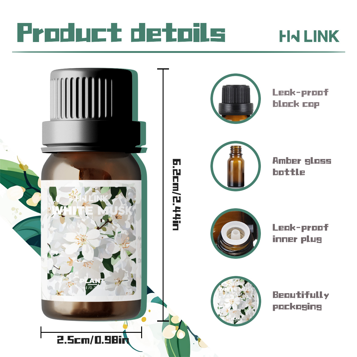 10ml White Musk Fragrance Oils - огляд і ціна Candle Fragrance
