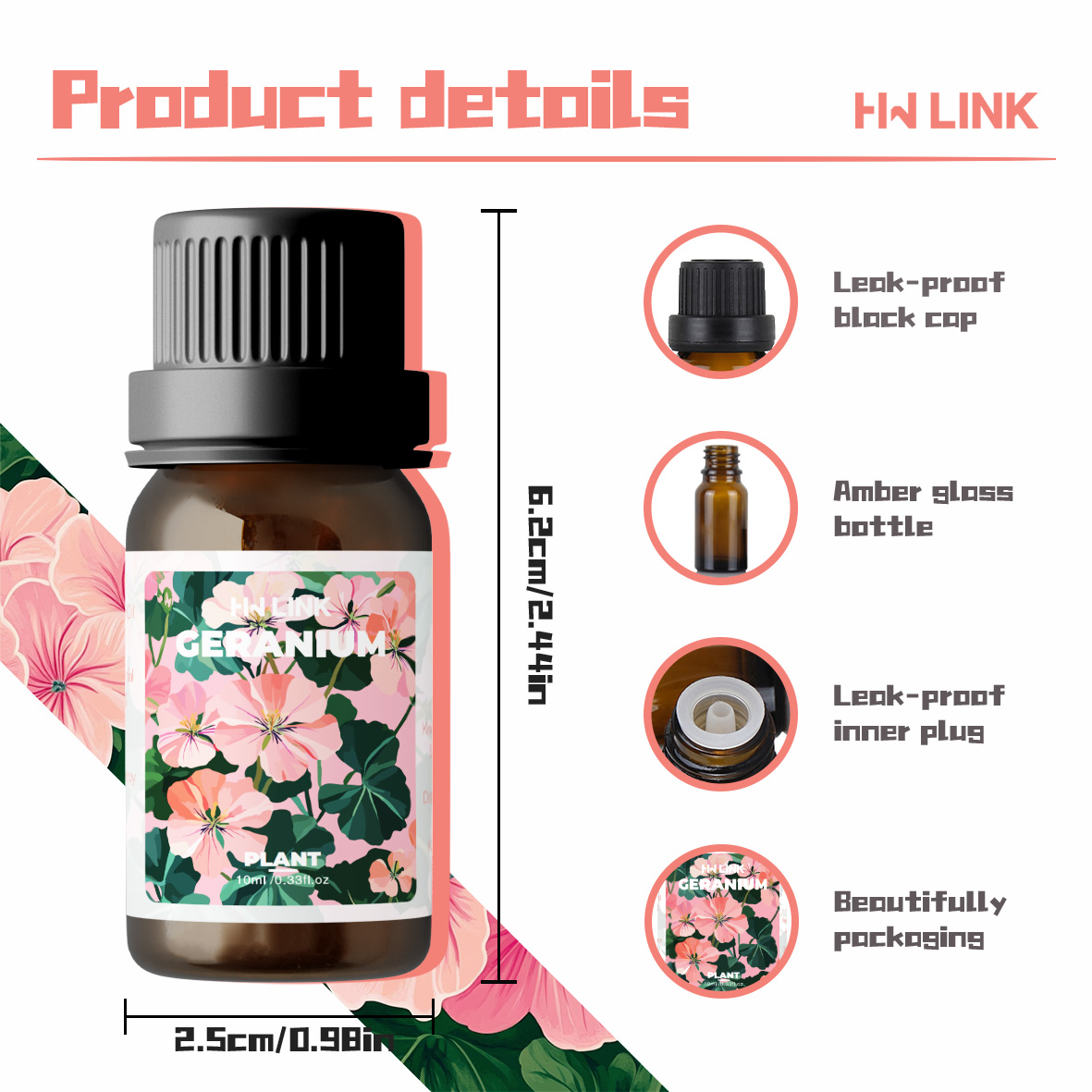 Geranium Essential Oils 10ml P - огляд і ціна Silk Candle