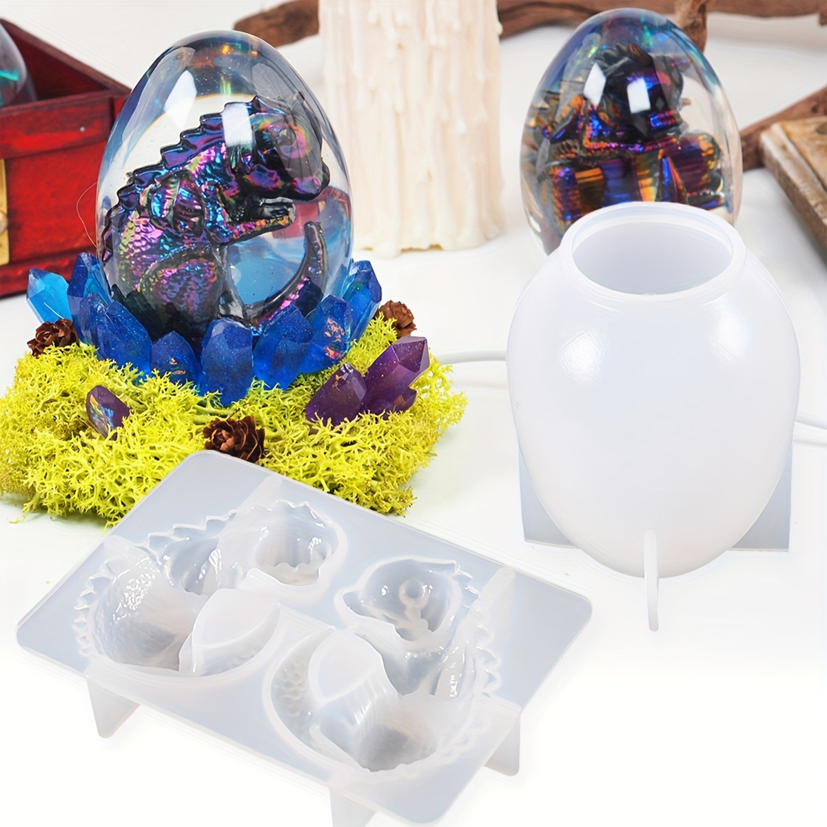 Silicone Dragon Egg Molds, 2-P - огляд і ціна Candle Making Kit