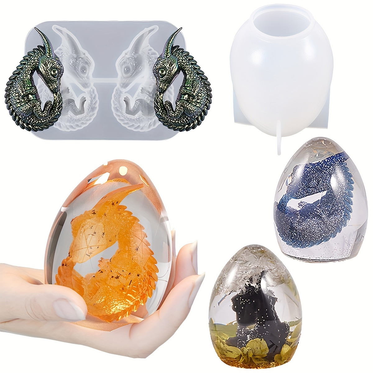 Silicone Dragon Egg Molds, 2-P - огляд і ціна Candle Making Kit