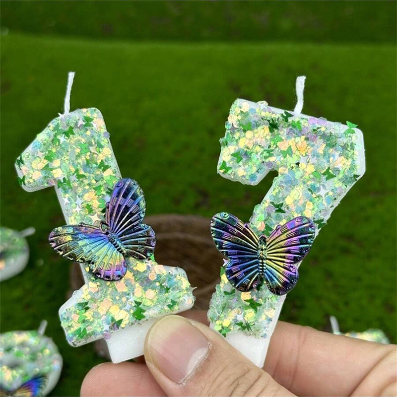1Pc Green Sequins Number 0-9 B - огляд і ціна Paraffin Wax