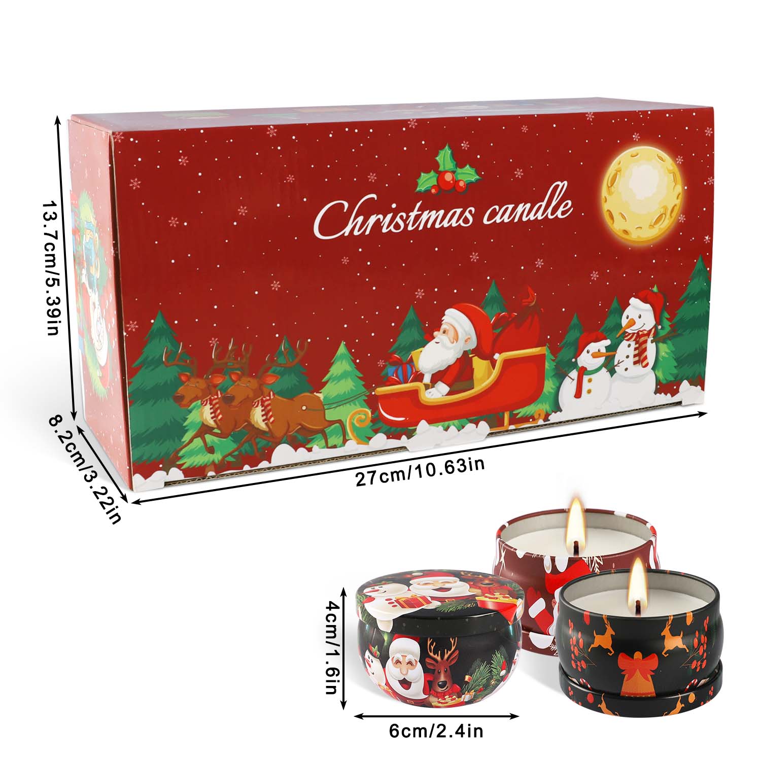 2.3 inch, 16-Piece Christmas S - огляд і ціна Silk Candle