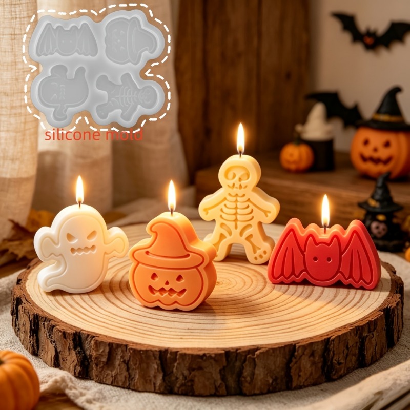 4-cavity silicone resin mold s - огляд і ціна Candle Molds